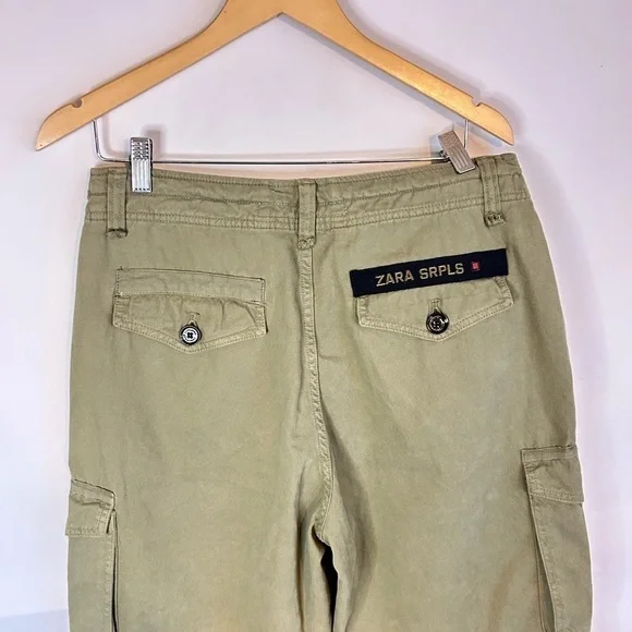 Zara Surplus Utility Cargo Pants SRPLS Women’s Size 31 Flight Pants Trousers - Picture 8 of 10